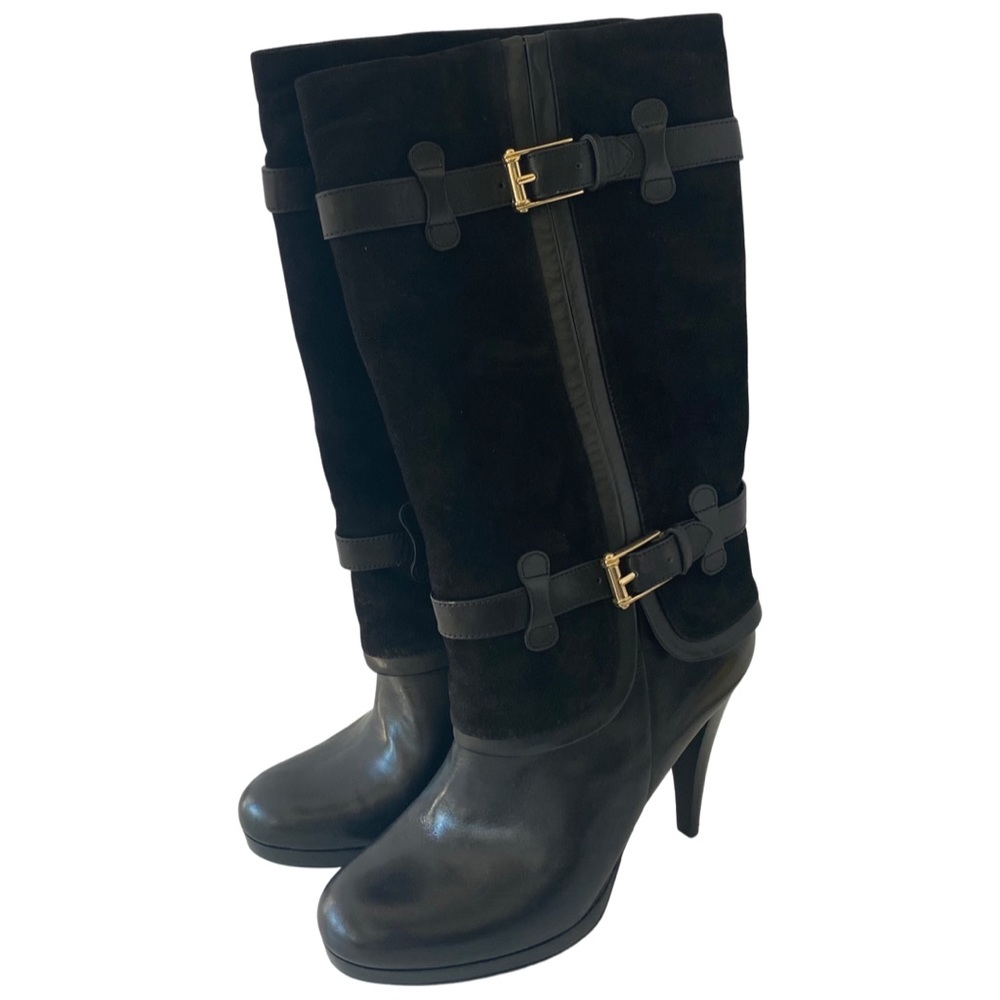 Cole Haan Air Kennedy black suede boots.  Size 8